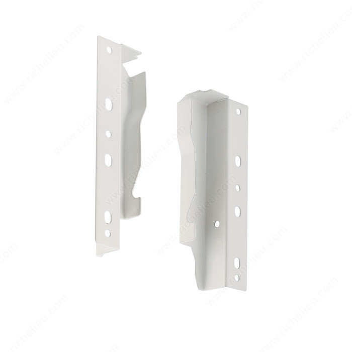 Rear Brackets, Finish White Finish, Drawer Height 135 mm PRO-PACK 10