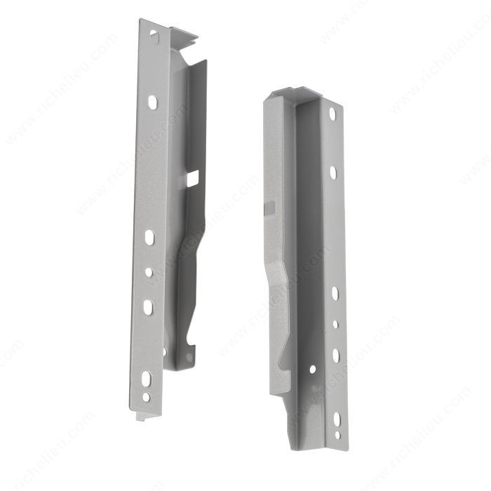 Rear Brackets, Finish Grey, Drawer Height 199 mm PRO-PACK 5