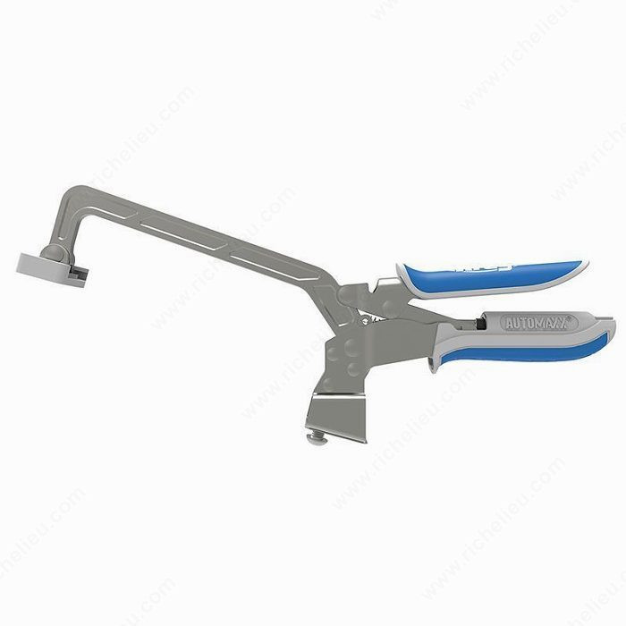 Bench Clamp with Automatic Adjustment, Clamping Capacity Max. 5 in, Throat Depth 6 in