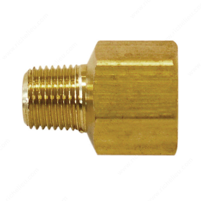 Hex Adapter - 1/4 (M) x 3/8 (F) NPT,