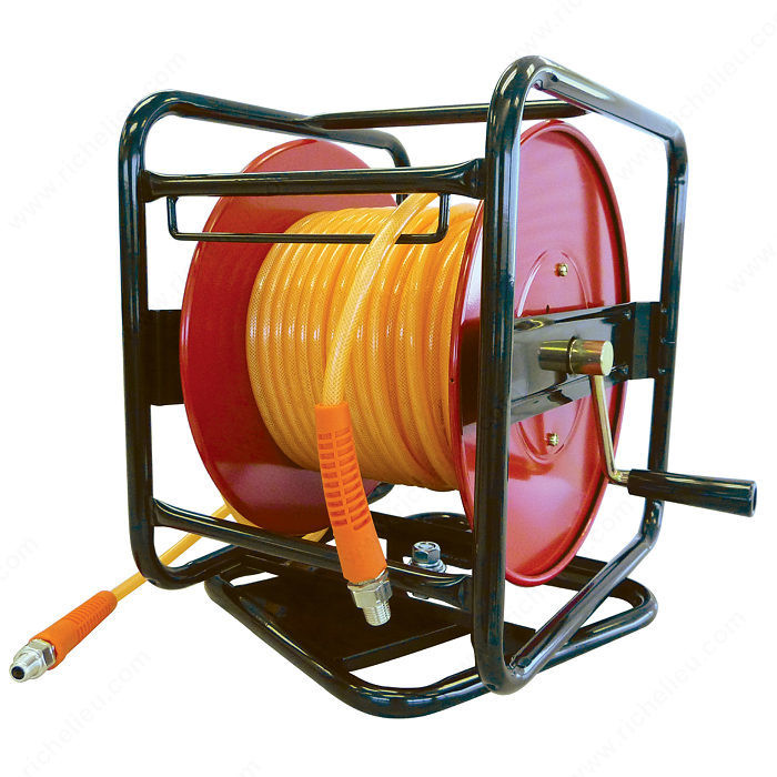 PolyReel Flexair Portable Hose Reels - 1/4 in. x 100 ft. x 1/ in. (M) NPT (With Polyurethane Hose),