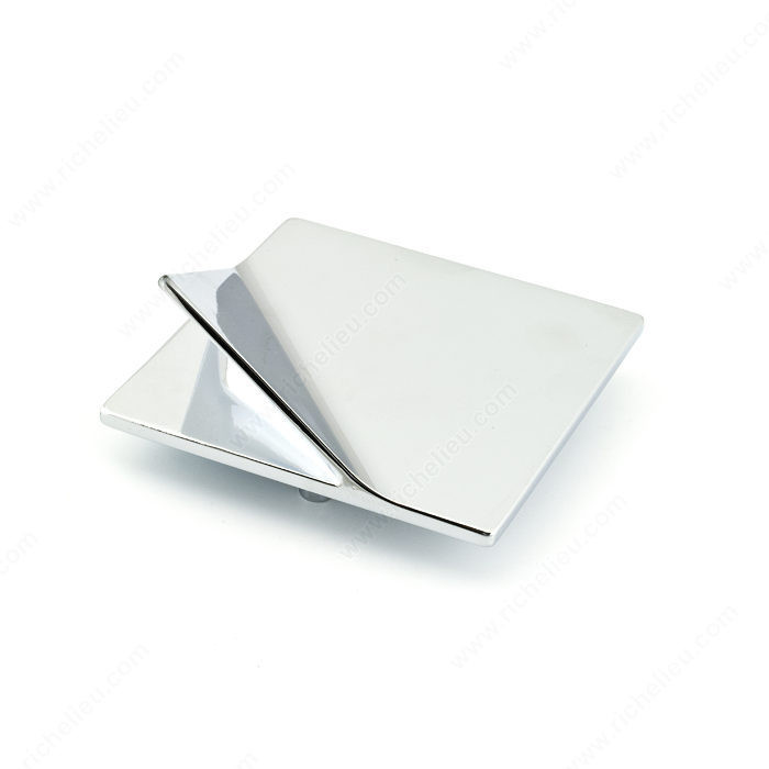 Contemporary Metal Pull - 914, Center to Center 32 mm, Finish Chrome, Projection - Overall Dimensions 22.5 mm