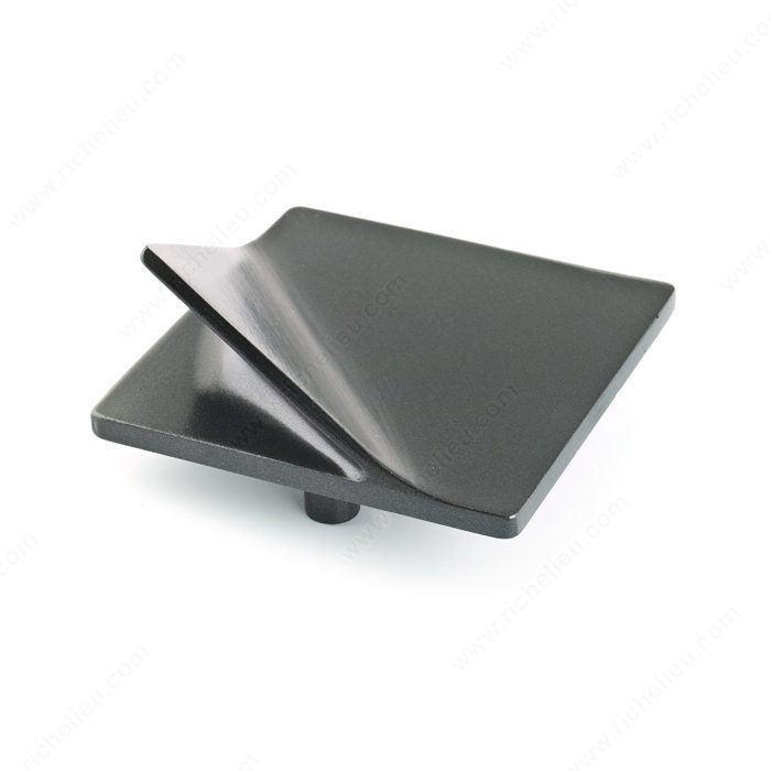 Contemporary Metal Pull - 914, Center to Center 48 mm, Finish Graphite, Projection - Overall Dimensions 27 mm