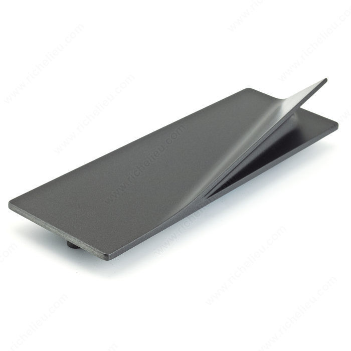 Contemporary Metal Pull - 914, Center to Center 128 mm, Finish Graphite, Projection - Overall Dimensions 25 mm