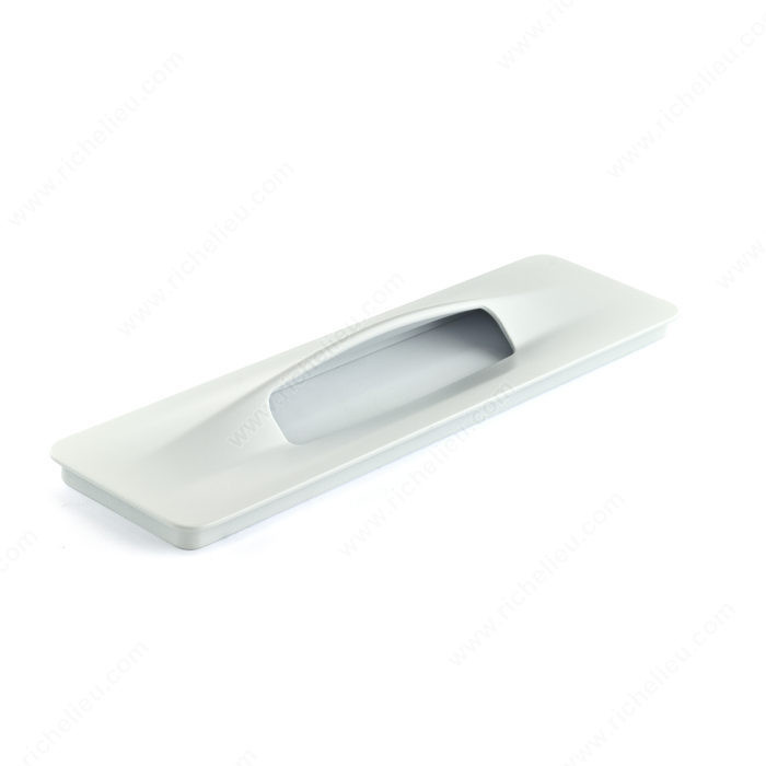 Contemporary Recessed Metal Pull - 9145, Finish Raw