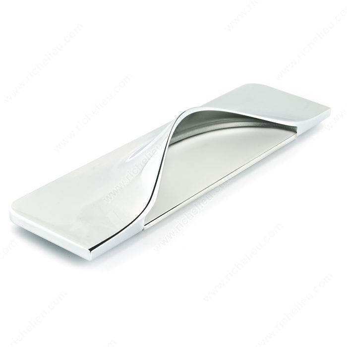 Contemporary Metal Pull - 9147, Finish Chrome