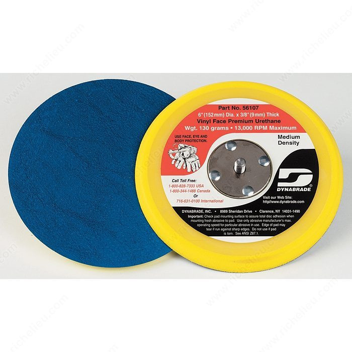 Stick-on Non-Vacuum Pads, Diameter 6 in