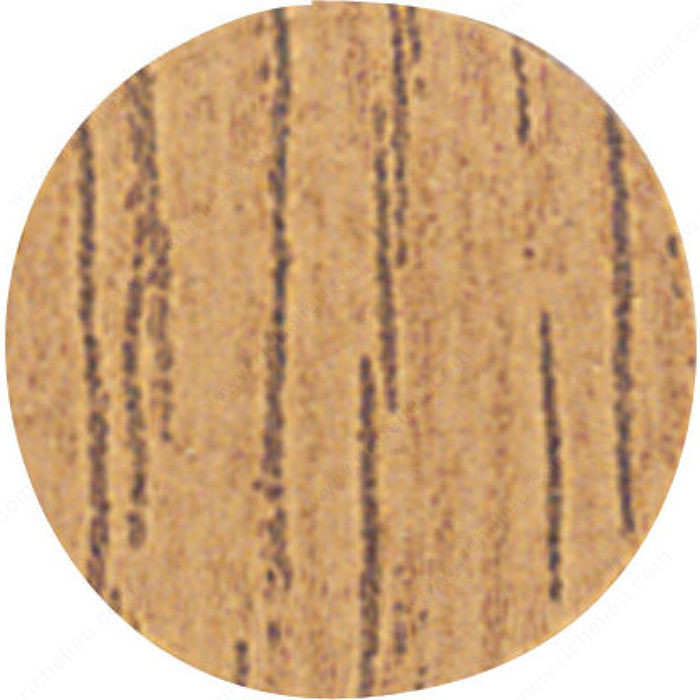 Cover Cap - PVC, 14 mm (9/16), Wood Grain Colors, Finish Natural Finish Oak
