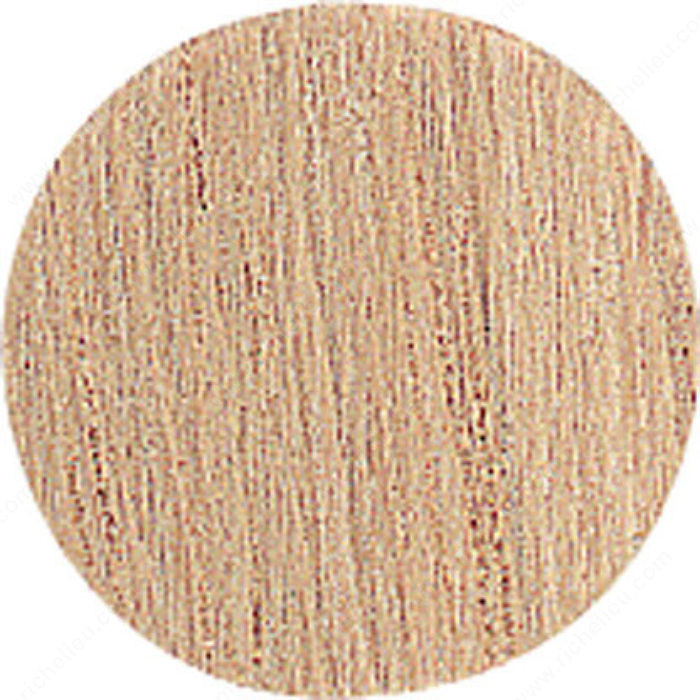 Cover Cap - Unfinished Wood, 14 mm (9/16), Finish White Oak