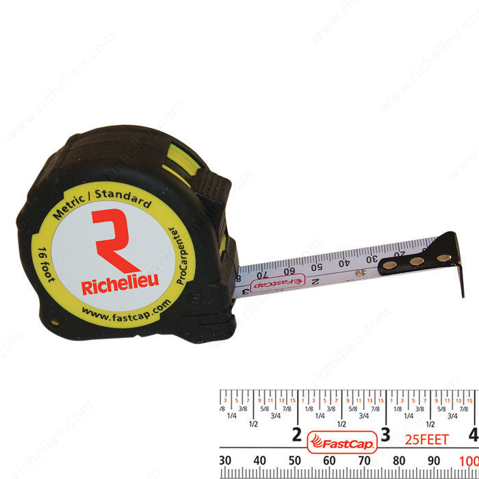 Metric/Standard ProCarpenter Tape Measure, Length 16 ft, Width 1 in
