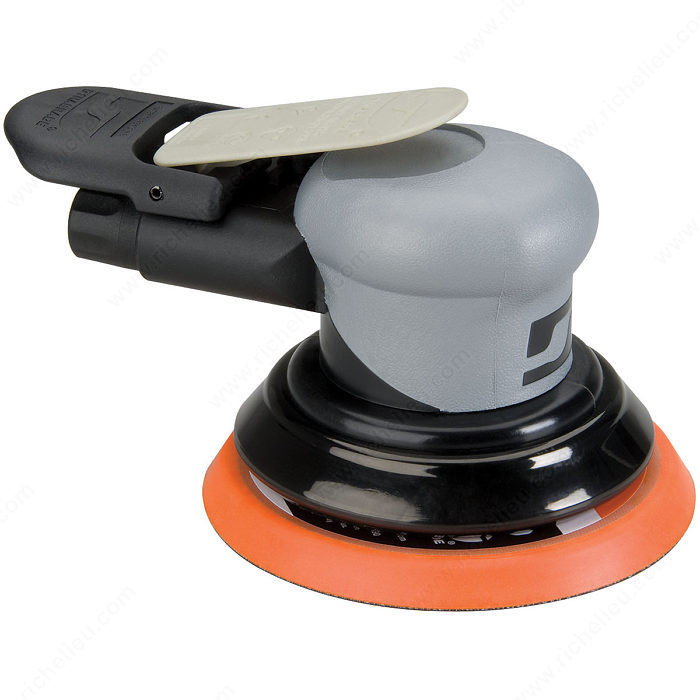 Medium- to Aggressive-Duty Silver Supreme Sander, Pad Stick-On, Pad Dimension 5", Orbit Diameter 3/16 in, Details Non-Vacuum