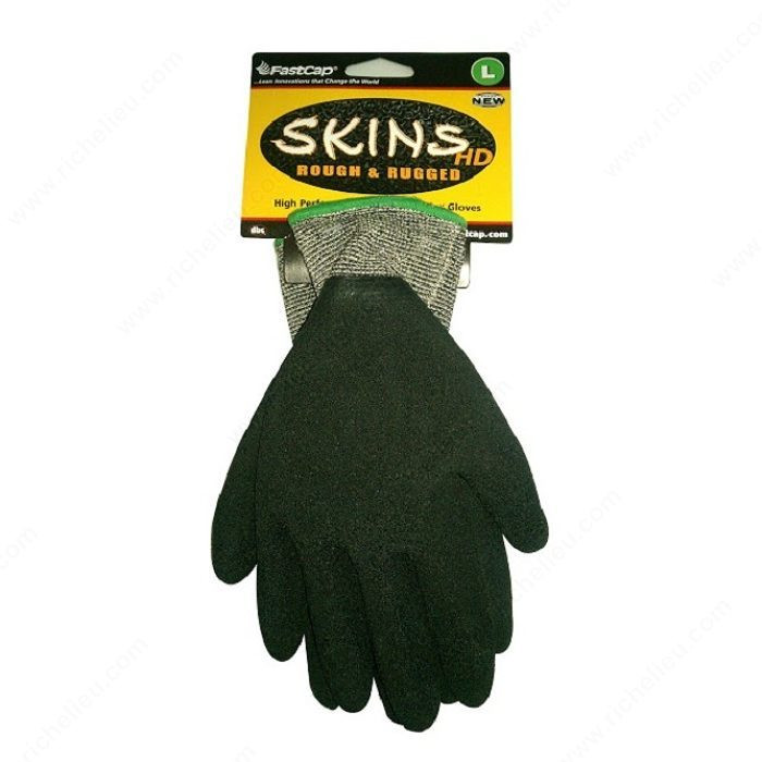 Heavy-Duty Skins Gloves, Superior grip in oily environments, Size Large