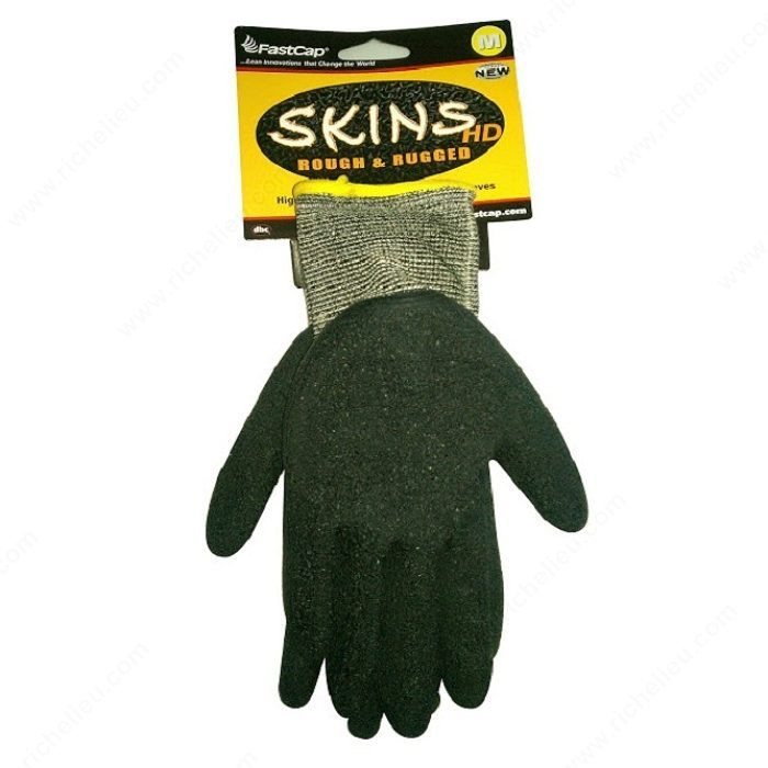 Heavy-Duty Skins Gloves, Superior grip in oily environments, Size Medium