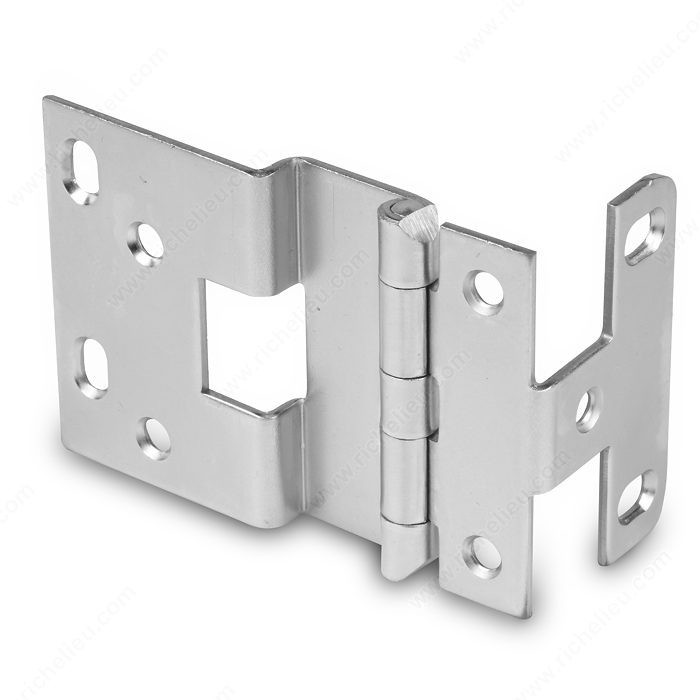 3/8 Overlay Institutional Hinge, Finish Satin Chrome