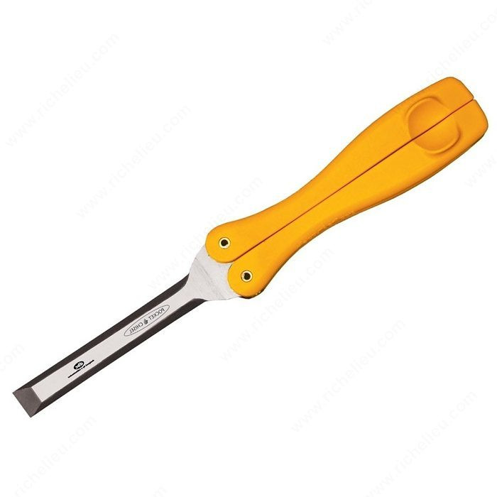 Pocket Chisel, Blade Width 1/2 in, Finish Yellow