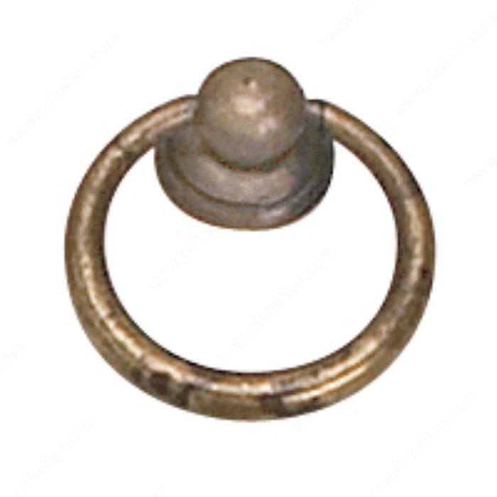 Traditional Brass Pull - 9202, Finish Oxidized Brass, Height - Overall Dimensions 39 mm, Projection - Overall Dimensions 10 mm PRO-PACK 2