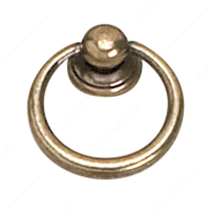 Traditional Brass Pull - 9202, Finish Burnished Brass, Height - Overall Dimensions 39 mm, Projection - Overall Dimensions 10 mm PRO-PACK 2