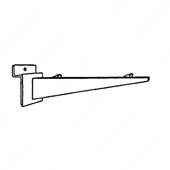 Wood Shelf Bracket, Sold in pairs (1 left and 1 right bracket), Length 14 in