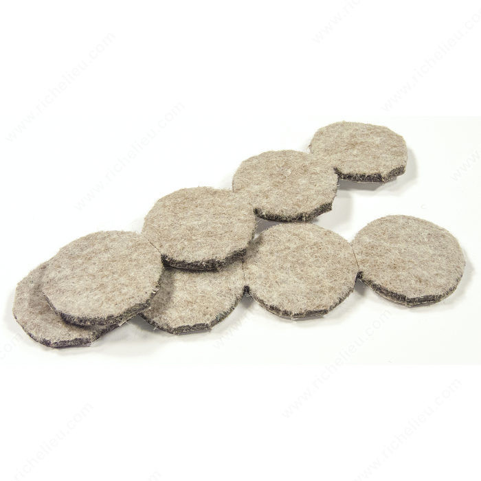 ECO FELTAC - Beige Round Felt Pads, Diameter 29 mm PRO-PACK 5