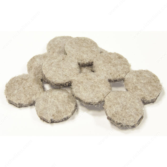 ECO FELTAC - Beige Round Felt Pads, Diameter 19 mm PRO-PACK 5