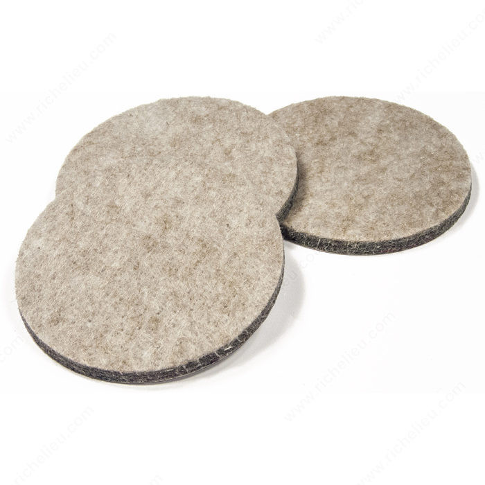 ECO FELTAC - Beige Round Felt Pads, Diameter 57 mm PRO-PACK 5