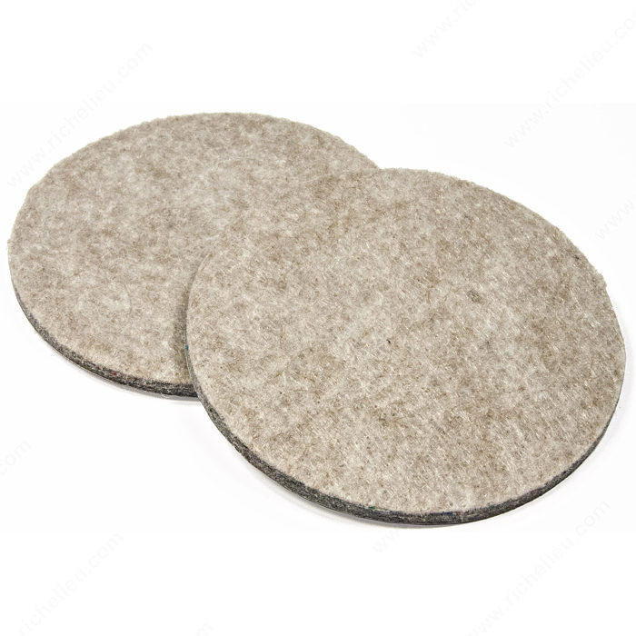 ECO FELTAC - Beige Round Felt Pads, Diameter 76 mm PRO-PACK 5