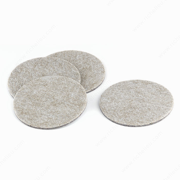 ECO FELTAC - Beige Round Felt Pads, Diameter 102 mm PRO-PACK 2