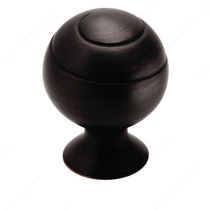 Eclectic Zinc Knob - 9338, Finish Oil Rubbed Bronze