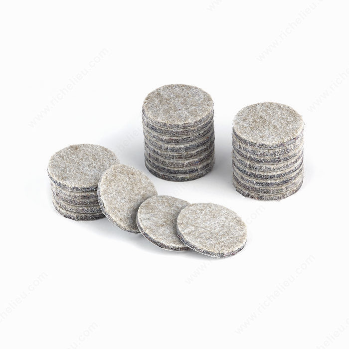 ECO FELTAC - Beige Round Felt Pads, Diameter 38 mm PRO-PACK 2