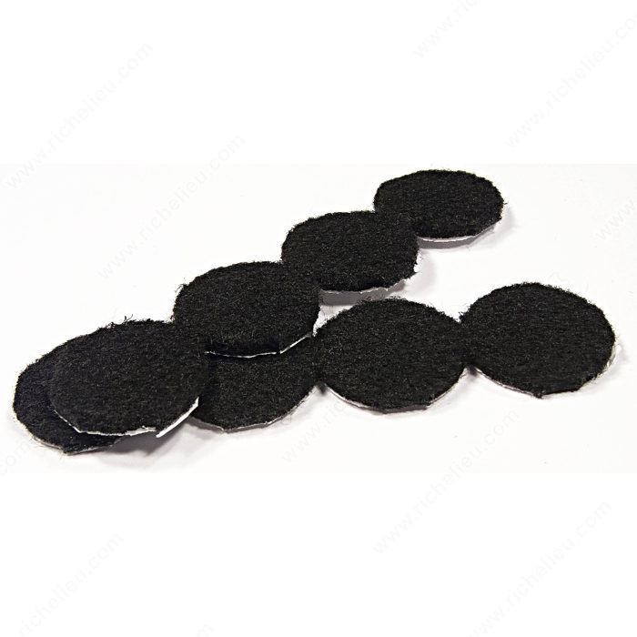 ECO FELTAC - Black Round Felt Pads, Diameter 29 mm PRO-PACK 5