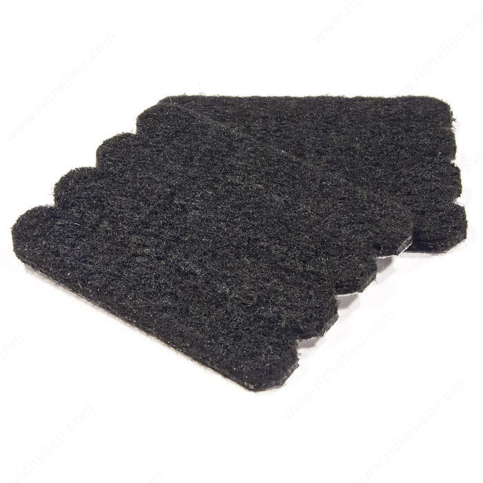 ECO FELTAC - Black Strip Felt Pads,PRO-PACK 5