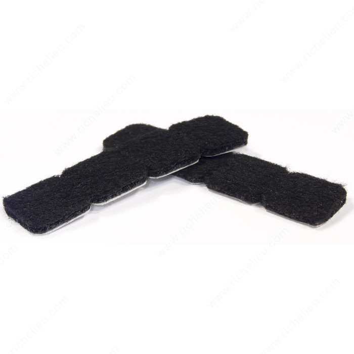 ECO FELTAC - Black Square Felt Pads,PRO-PACK 5
