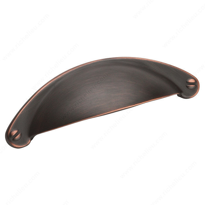 Transitional Ceramic Cup Pull - 9365, Finish Oil Rubbed Bronze, Material Other