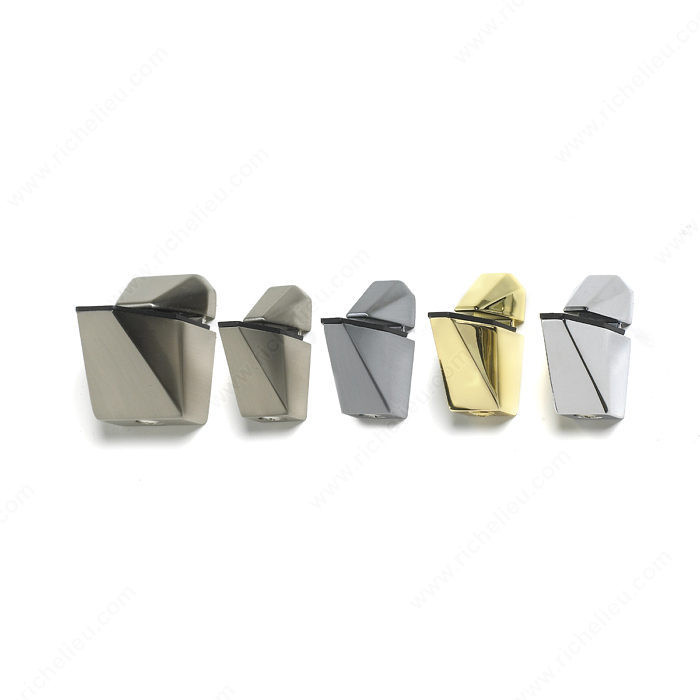 Triangular Shelf Support, Glass Shelf Thickness 3 to 26 mm, Maximum Load Capacity per Shelf 12 kg, Color/Finish Satin Chrome