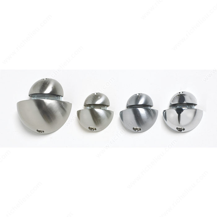 Hemispheric Shelf Support, Glass Shelf Thickness 4 to 10 mm, Maximum Load Capacity per Shelf 12 kg, Color/Finish Stainless Steel