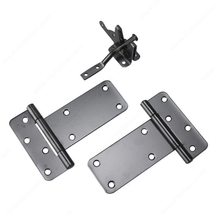Gate Kit with Latch and Rectangular Hinge, For outdoor use,