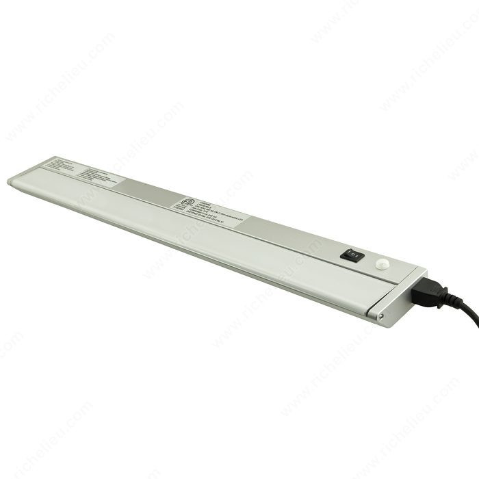 PERNO L LED Task Light with Built-in On/Off Occupancy Sensor, Preset with 30 minute delay, Watts 8 W, Length 24 17/32 in, Luminous Flux 609 Lumen