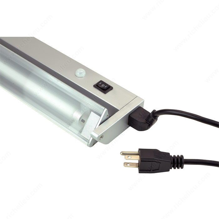 Perno T5 Fluorescent Task Light, Metal or wood shelf mounting, Features Motion / Occupancy Sensor, Watts 28 W, Length 48.15 in
