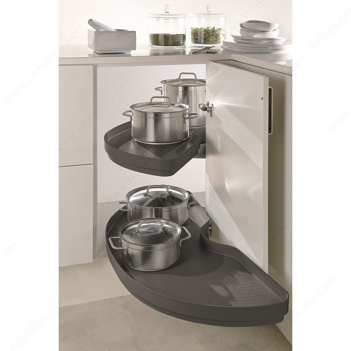 Power Slide Pro-Arc Mechanism, Width Min. 862 mm, Depth Min. 480 mm, Finish Dark Gray, Opening Width Min. 412 mm