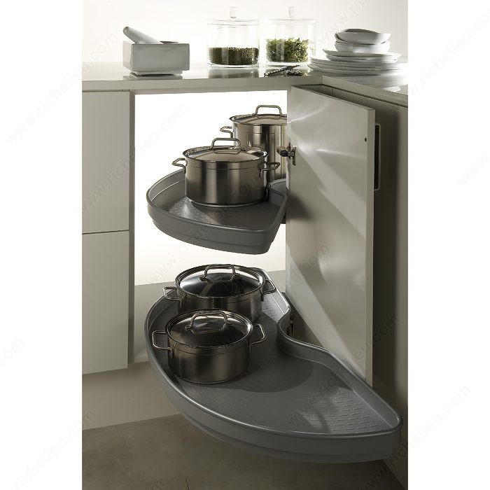 Power Slide Pro-Arc Mechanism, Width Min. 1 162 mm, Depth Min. 500 mm, Finish Grey, Opening Width Min. 562 mm
