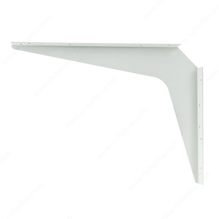 Richelieu Workstation Heavy-Duty Brackets, Projection - Overall Dimensions 24 in, Height - Overall Dimensions 24 in, Color/Finish White