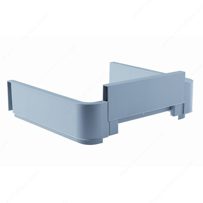 Agon Vanity Drawer Divider, Depth Min. 300 mm, Finish White, Depth Max. 250 mm, Side Left