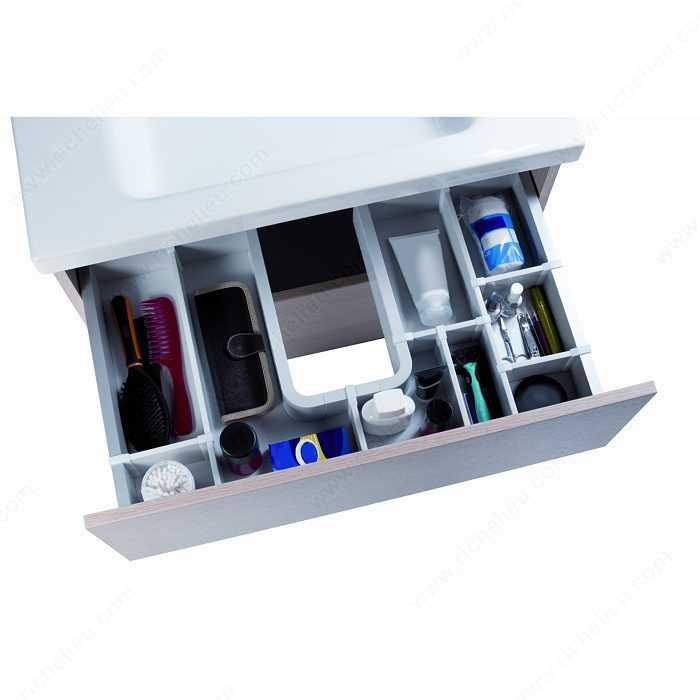 Front Wall for Agon Drawer Divider, Finish Grey