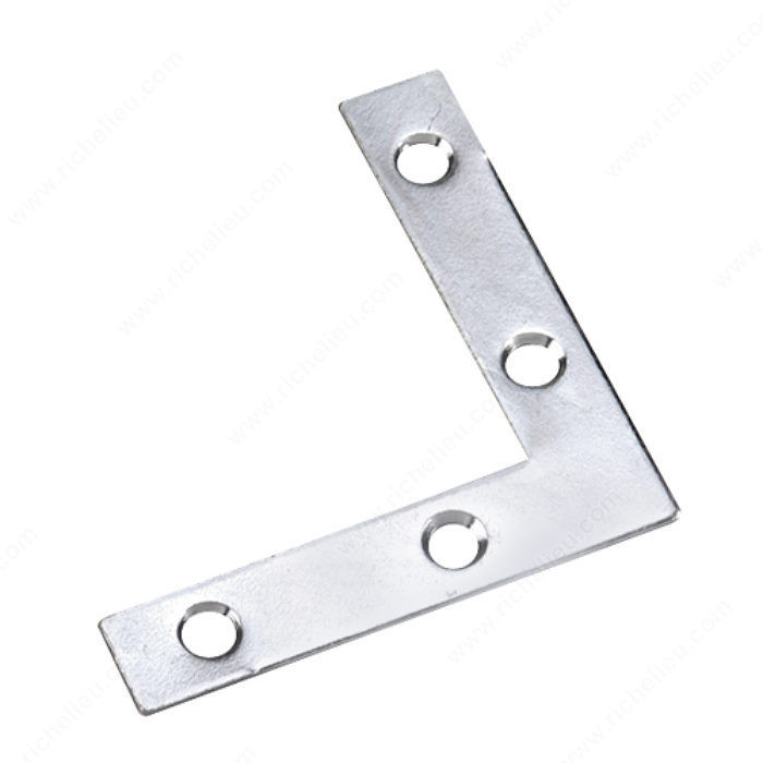 L-shaped connection plate, Width - Overall Dimensions 1/2 in, Length - Overall Dimensions 2 1/2 in