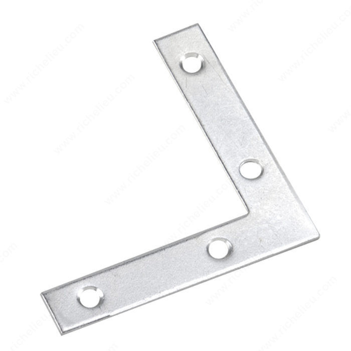 L-shaped connection plate, Width - Overall Dimensions 3/4 in, Length - Overall Dimensions 4 in