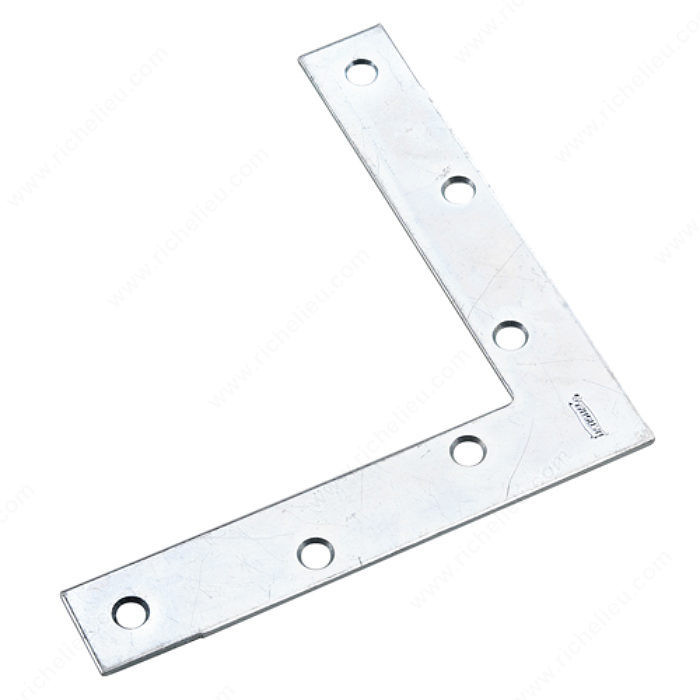 L-shaped connection plate, Width - Overall Dimensions 1 in, Length - Overall Dimensions 6 in