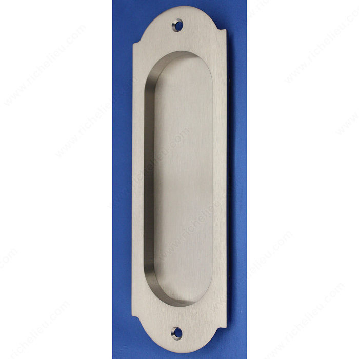 Flush Pull, Door Thickness 1 3/4 in, Finish Brushed Oil-Rubbed Bronze
