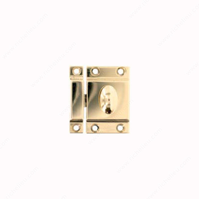 Cupboard Latch - AAA, Solid brass precision forged cabinet latches., Finish Polished Brass