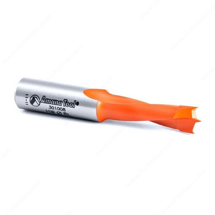 Brad Point Boring Bits, Bit Length (L) 57 mm, Cutting Length 27 mm, Handed Left Hand, Drilling Diameter 8 mm