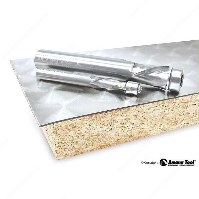DecoMetal Router Bits, Cutting Diameter 1/2 in, Shank Diameter 1/2 in, Overall Length (L) 3 1/4 in
